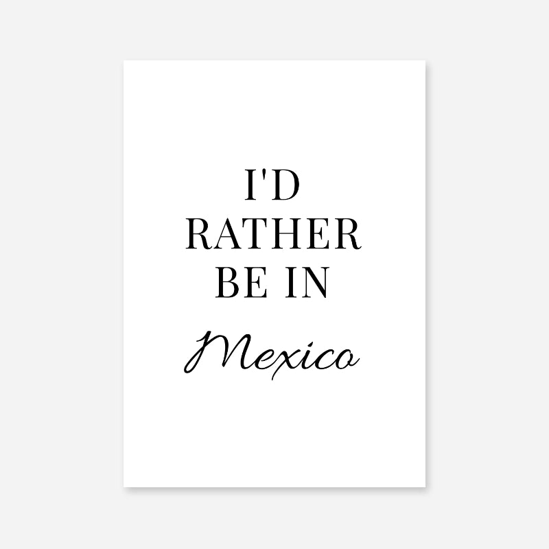 Kunstdruck "Mexico"