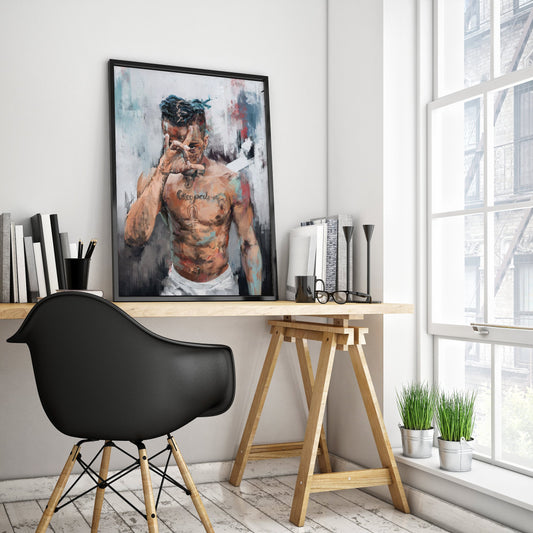 Kunstprint Gemälde Mann