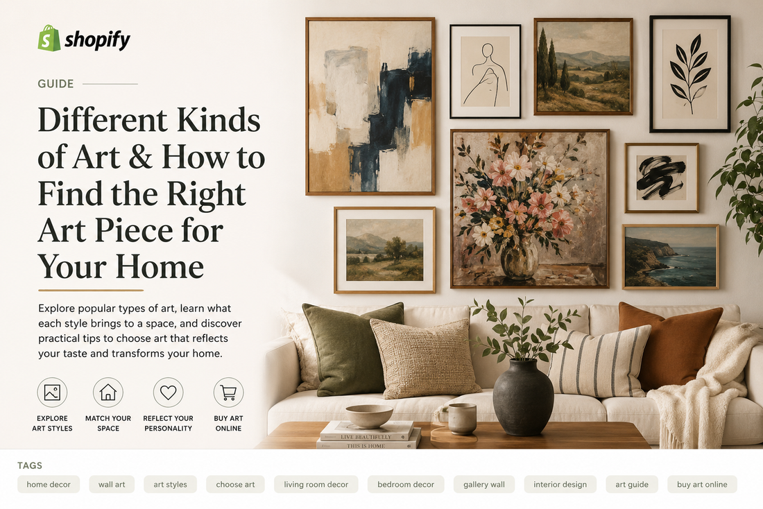 Different Types of Art and How to Choose the Perfect Piece for Your Home