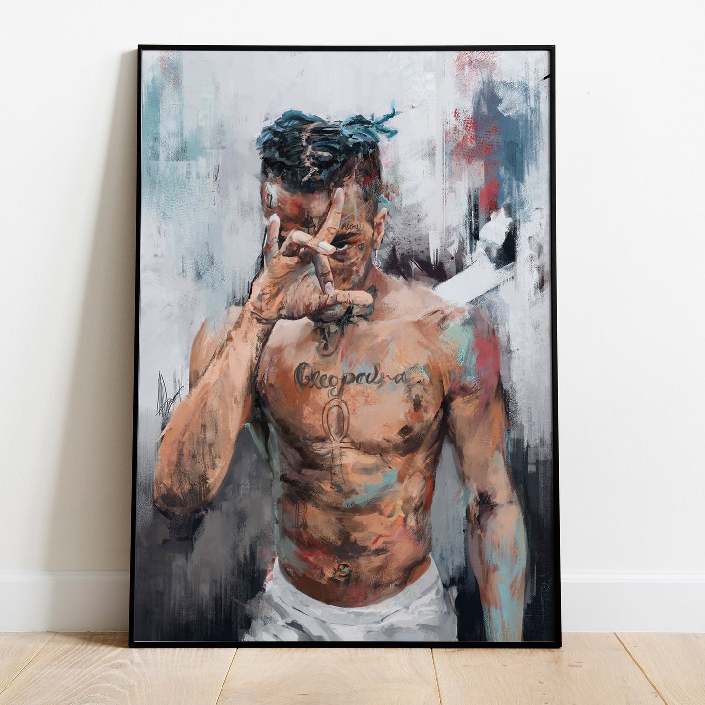 Kunstprint Gemälde Mann