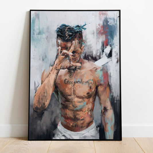Kunstprint Gemälde Mann
